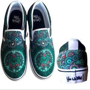 70’s inspired Canvas Slip-On Sneaker YES WE VIBE